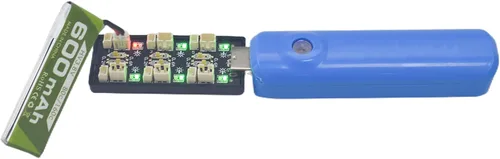 Miniatura 4 de Batería de litio 1S 3.8V 80C 600mAh con conector de enchufe JST-PH 2.0 con cargador USB de seis canales 1S para Cinewhoop Tinyhawk Micro FPV Racing