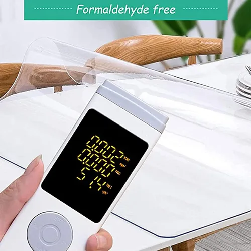 Miniatura 5 de Protector de mesa de PVC transparente para mesas de comedor, cubierta de plástico transparente fuerte, almohadilla impermeable lavable, grueso 0.118