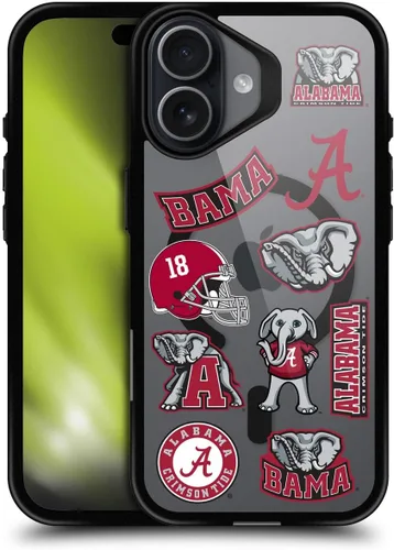 Miniatura 203 de Head Case Designs Funda de gel suave con licencia oficial de la Universidad de Alabama UA Collage compatible con Apple iPhone 13 Pro Max