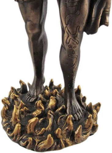 Miniatura 4 de Pacific Giftware PTC - Figura de estatua religiosa de resina de Arcángel Uriel con lanza de 12.75 pulgadas