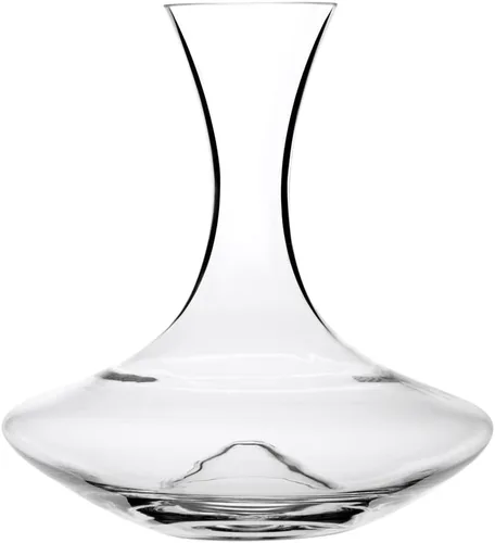 Peugeot Jarra de vidrio soplado con boca de ramo, transparente