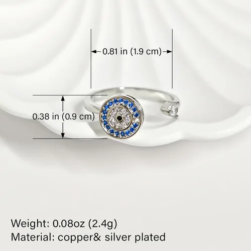 Miniatura 73 de Anillo de plata de ley 925, minimalista, ajustable, hecho a mano, para mujeres y niñas