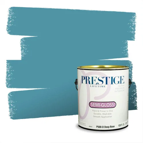 Miniatura 811 de Pintura Exterior + imprimación PRESTIGE, todo-en-uno, 1 galón, acabado mate, color comparable al Valspar* Royal Gray* VS151-Gris real