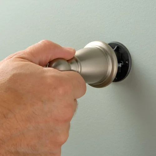 Miniatura 10 de Moen Brantford YB2224BN - Toallero de baño individual de níquel cepillado de 24 pulgadas, colgador de toallas tradicional montado en la pared