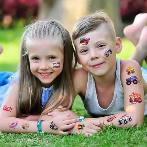 Miniatura 4 de 75 piezas de tatuajes temporales Hot Wheels para niños, decoraciones de cumpleaños Hot Wheels, recuerdos de fiesta Hot Wheels, tatuajes temporales