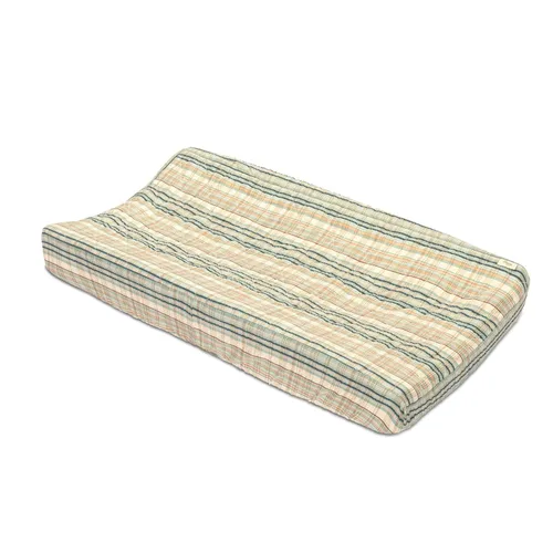 Miniatura 16 de Funda para cambiador Crane Baby, 100% exterior de sarga de algodón, temática de vida en la playa, 40.6 cm x 81.3 cm, fundas ajustadas
