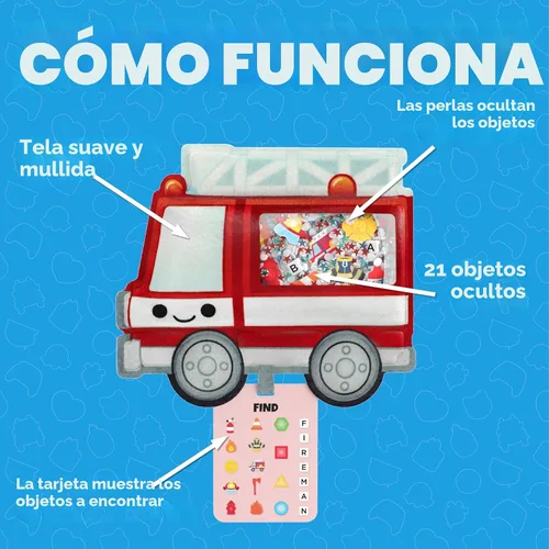 Miniatura 2 de BIZYBOO - El peluche original de Seek & Find - Juego educativo de búsqueda de objetos ocultos para resolver problemas para niños de 2 años