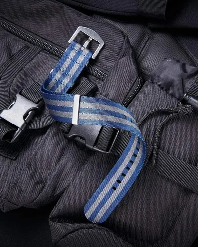 Miniatura 3 de Correas de reloj de repuesto de nailon balístico de alta calidad de NATO G10, con hebilla de acero inoxidable, para hombres y mujeres, 0.709