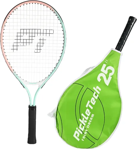 Miniatura 26 de PICKLETECH Kids Tennis Racket for Junior Toddlers Starter Kit 17-25" Tennis Racquet for Girls and Boys with Carry Bag, Lightweight for Beginners Rosa