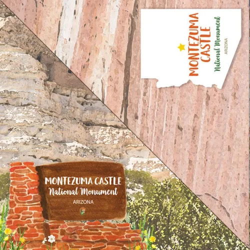 Miniatura 3 de Scrapbook Customs 39653 Arizona - Monumento Nacional del Castillo Montezuma 12 x 12 Papel de doble cara para álbum de recortes - 1 hoja