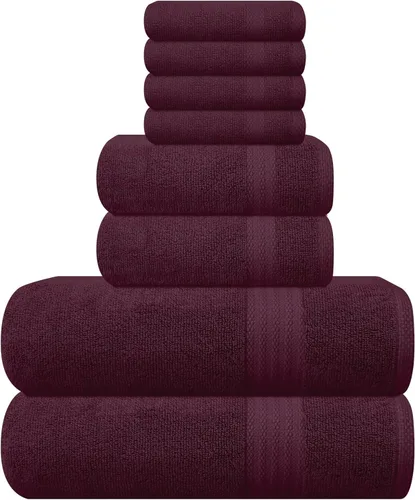 Miniatura 60 de GLAMBURG - Juego de 12 toallas faciales ultrasuaves de 13 x 13 pulgadas, 100% algodón, duraderas y altamente absorbentes, ideales para baño, cocina