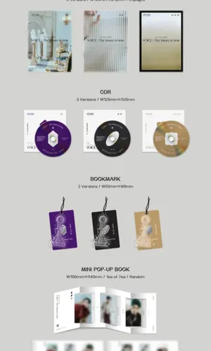 Miniatura 2 de Victon Voice : The Future is Now 1st Album 3 Versión Set CD+1p Póster+84p PhotoBook+Libro de Letras de 24p+1p Marcador+1p Pop-Up+1p PhotoCard+1p