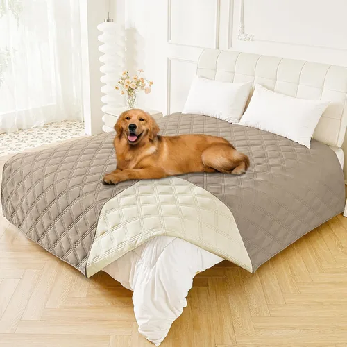 Miniatura 87 de Smiry Funda Impermeable para Cama de Perro, Manta Suave Reversible para Mascotas, Lavable a Prueba de Fugas para Gatos y Perros, Funda para Sofá