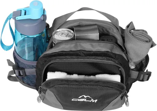 Miniatura 3 de Riñonera de senderismo con soporte para botella de agua para hombres y mujeres, al aire libre, caminar, correr, lumbar, para iPhone, iPod, Samsung