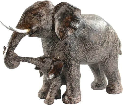 Miniatura 11 de Seraphic Estatua de Elefante Africano Grande de 13", Regalos para Mujeres, Escultura de Decoración de Elefante Grande con Trompa Levantada