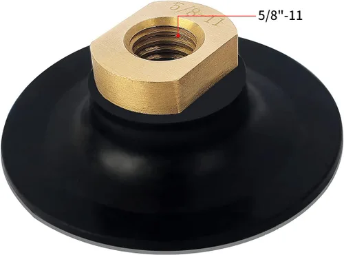 Miniatura 3 de Almohadilla trasera de goma de 3 pulgadas para amoladora angular, almohadilla de respaldo extra flexible de gancho y bucle de 5/8"-11