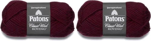 Miniatura 6 de Patons Classic Wool Roving - Hilo de lana de 3.5 onzas, negro, 1 bola