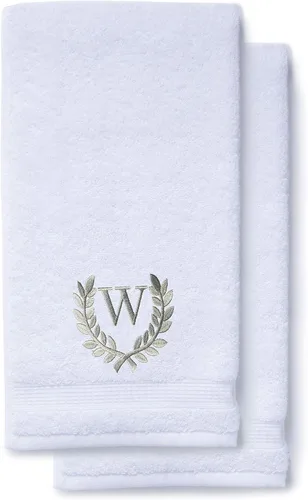 Miniatura 39 de Toallas de mano decorativas y con monograma para baño, cocina, maquillaje Regalo personalizado para boda-nupcial Toalla turca de lujo