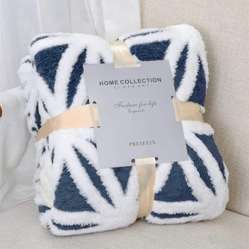 Miniatura 24 de LOMAO – Manta de vellón sherpa, suave y mullida de doble faz para sillón, sofá o cama (negro, 51 x 63 pulgadas)