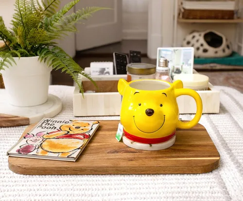 Miniatura 7 de Winnie the Pooh Disney - Taza de cerámica esculpida en 3D, taza de café grande para té, expreso, cacao, capacidad para 20 onzas