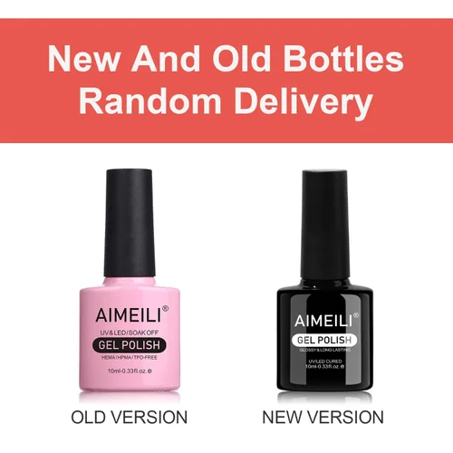 Miniatura 6 de AIMEILI Juego de esmaltes de uñas de gel para el día de San Valentín, esmalte de uñas de gel rosa nude, juego de 6 piezas x 0.3 fl oz - Juego de 31