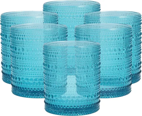 Miniatura 16 de D&V By Fortessa Jupiter - Vaso para bebidas heladas, 385 ml, juego de 6 Rojo