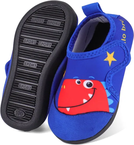 Miniatura 5 de KAKU NANU Zapatos de agua para niños y niñas, bonitos zapatos de natación de dibujos animados, calcetines de agua ligeros de secado rápido