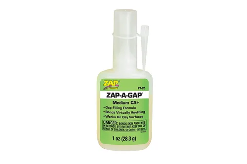 Pacer Technology (Zap) Zap-A-Gap Adhesivos, 1 oz, blanco (PT-02)