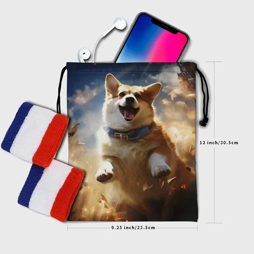 Miniatura 188 de Bolsa de agarre de gimnasia de piel de animal, bolsa de gimnasia con cordón ajustable, bolsa de cuerda para fauna silvestre, Mariposas Galaxy