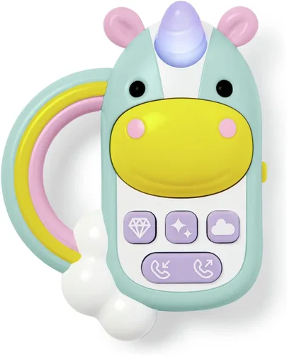 Skip Hop Juguete telefónico para bebés: teléfono celular de zoológico, unicornio