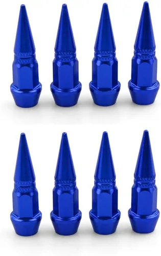 Miniatura 5 de TEAMWILL Tapones para válvula de neumático de coche, 8 unidades, con forma de pico (negro)