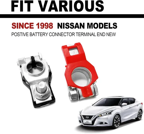 Miniatura 7 de Terminal de batería de plástico Cove Positivo Negativo Compatible con Nissan Maxima Rouge Sentra Murano Reemplazo OE 243407F000 24340-7F000