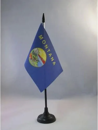Miniatura 131 de Bandera de mesa de Colorado de 4 x 6 pulgadas, bandera de escritorio del estado de Colorado de EE. UU., 5.9 x 3.9 in, palo y base de plástico negro