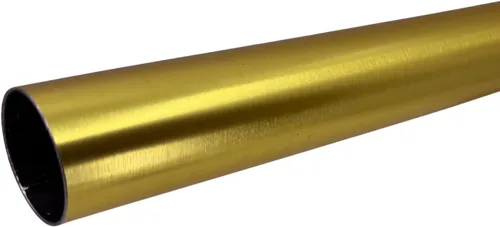 Desunia Barra para armario redonda resistente de 48" | Diámetro de 32mm | Barra para ropa de latón satinado | 1 paquete