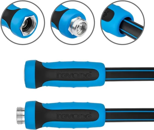 Miniatura 3 de Fevone Manguera de jardín de 105 pies, manguera de agua híbrida ligera, flexible y duradera, conexiones sin fugas Flexible, sin fugas, ligero, 5/8