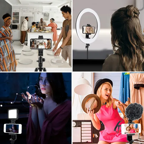Miniatura 5 de Owine Adaptador universal de trípode para teléfono celular, abrazadera premium para smartphone, compatible con iPhone, Samsung Galaxy, Note, Lg