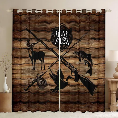 Miniatura 21 de Cortinas opacas de camuflaje con bandera estadounidense, regalo para niños, cortina de ventana de camuflaje verde con rayas negras, estrellas