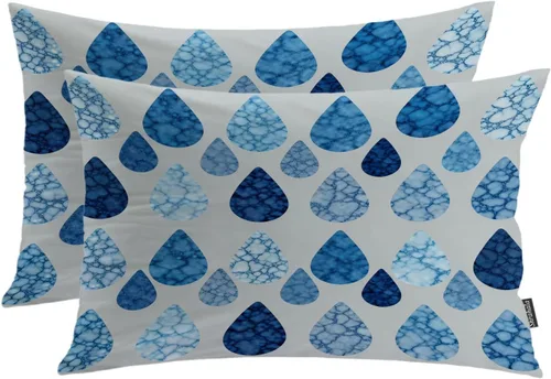 Miniatura 44 de Shrahala Abstract Art Modern Aesthetic Decorative Pillow Covers, Fluid Forms Minimalist Throw Pillow Cover Blended Hidden Zipper Cushion Cases for