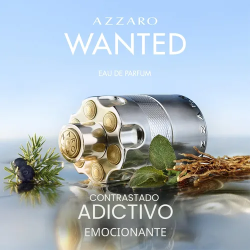 Miniatura 6 de Azzaro Wanted Eau de Parfum - Colonia energizante e intensa para hombre - Fragancia amaderada, aromática y picante - Notas frescas de bayas