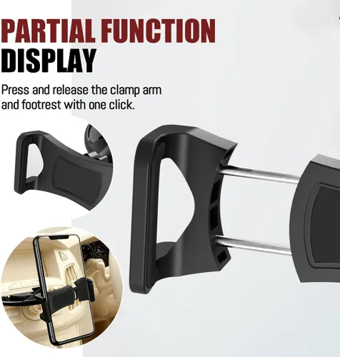 Miniatura 5 de Zpana Soporte para teléfono con ranura de CD para automóvil, giratorio de 360°, antivibración, resistente, reproductor de CD para vehículos, soporte