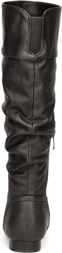 Miniatura 4 de DREAM PAIRS Botas de pantorrilla ancha hasta la rodilla para mujer, para otoño e invierno