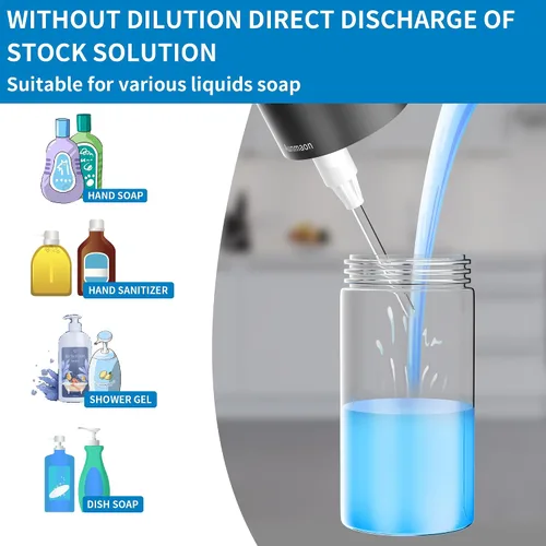 Miniatura 3 de Dispensador automático de jabón sin contacto, ajuste físico simple, dispensador de jabón de plato de mano de bajo consumo de batería para cocina