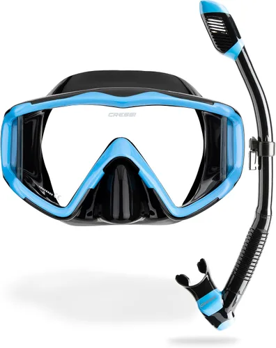 Miniatura 17 de Cressi Panoramic Wide View Mask & Dry Snorkel Kit for Snorkeling, Scuba Diving - Pano 3 & Supernova Dry: Designed in Italy