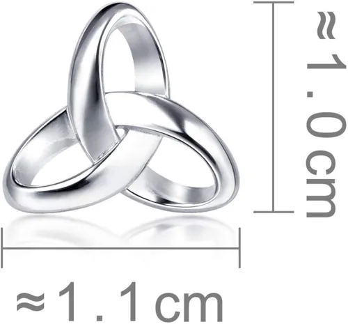 Miniatura 6 de Chow Sang Sang Let's Play Ear Play' 950 Platinum - Aretes de tuerca individuales 91064E (se venden solos, no pares)