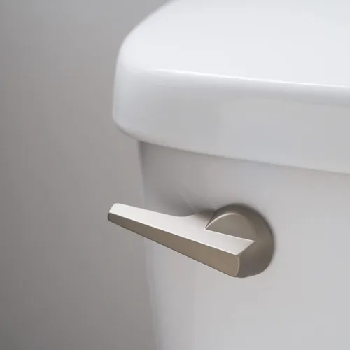 Miniatura 9 de Soporte frontal de repuesto para manija de inodoro, palanca de metal con brazo de latón macizo, compatible con Kohler, American Standard, TOTO