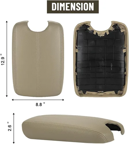 Miniatura 6 de Funda de reposabrazos para automóvil de repuesto para Honda Accord 2008-2012, protector de consola central de cuero PU, almohadilla impermeable