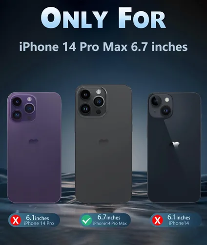 Miniatura 1599 de FNTCASE Funda para iPhone 13 Pro-Max: Fundas magnéticas transparentes compatibles con Magsafe Slim anti amarillamiento protección contra caídas