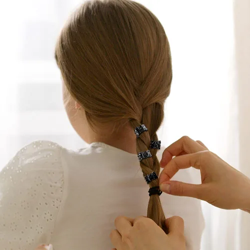 Miniatura 3 de 50 piezas de mini pinzas para el cabello, pinzas de agarre fuerte multifunción para flequillo. (Negro)