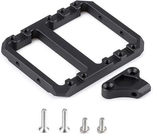Miniatura 14 de AMK Rieles de marco de chasis SCX10 de fibra de carbono gruesa de 0.138 in DIY 12.323 in Wheelbass 1/10 RC Crawler Body LCG Builder Kit Axial SCX10