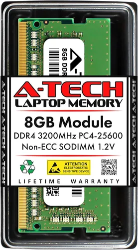 Miniatura 16 de A-Tech 8 GB de RAM para portátiles Acer Nitro 5 DDR4 2666MHz SODIMM PC4-21300 (PC4-2666V) módulo de actualización de memoria